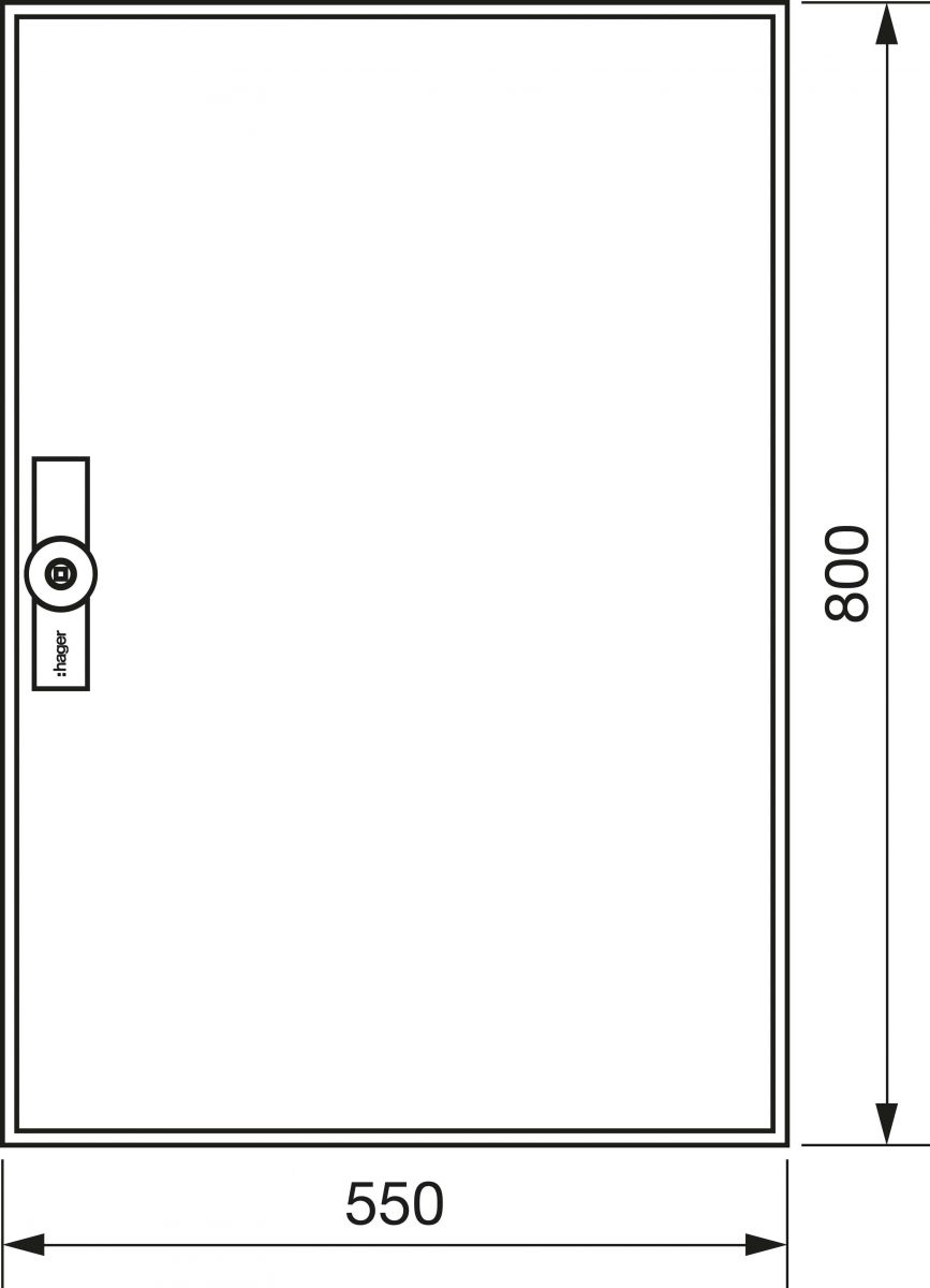 Zählerschrank universZ ZB12W 800x550x205 IP54 Zählerschrank universZ ZB12W 800x550x205 IP54