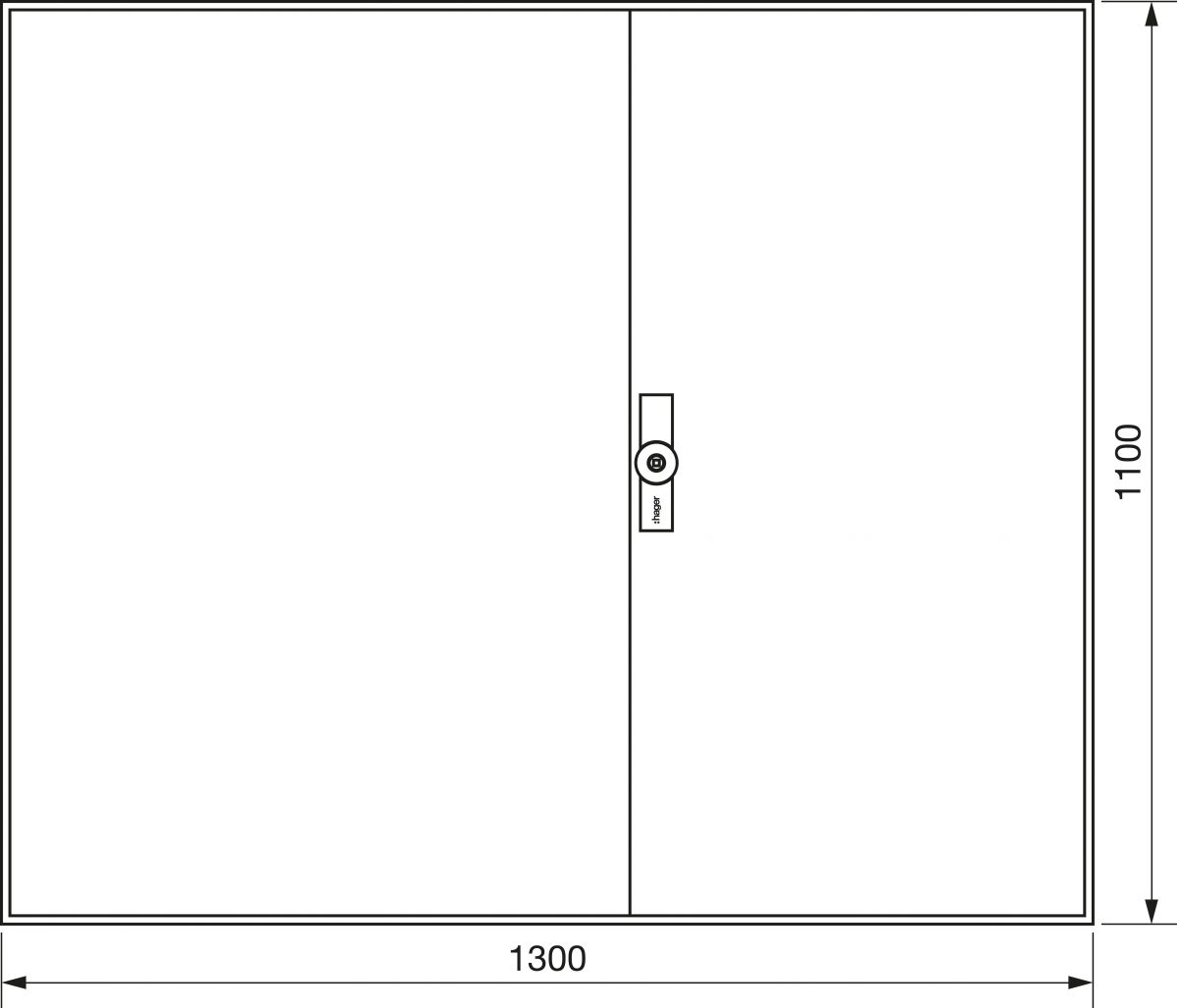 Zählerschrank universZ ZB35W 1100x1300x205 IP54 Zählerschrank universZ ZB35W 1100x1300x205 IP54