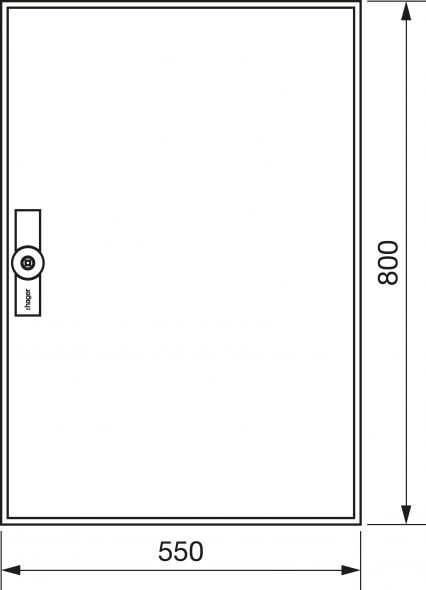 Zählerschrank universZ ZB12W 800x550x205 IP54 Zählerschrank universZ ZB12W 800x550x205 IP54