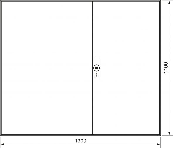Zählerschrank universZ ZB35W 1100x1300x205 IP54 Zählerschrank universZ ZB35W 1100x1300x205 IP54