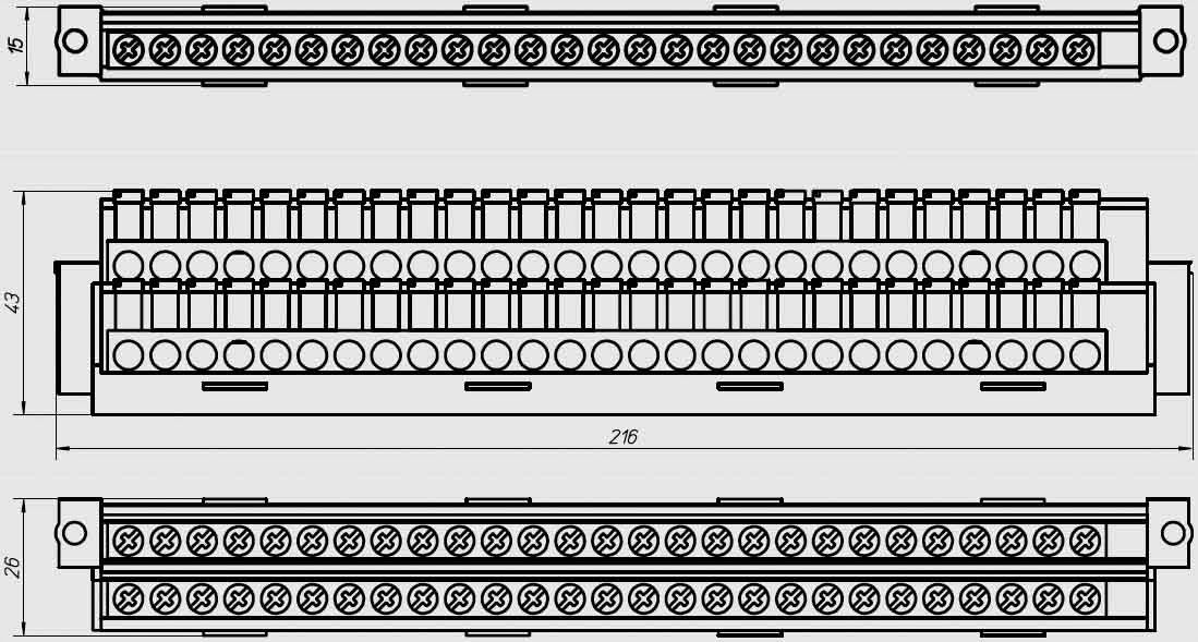Klemmenträger ZSD-PKL/NPE/1 Klemmenträger ZSD-PKL/NPE/1