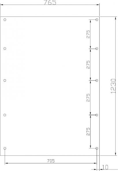 2/3-Montageplatte 2M2-3-1300