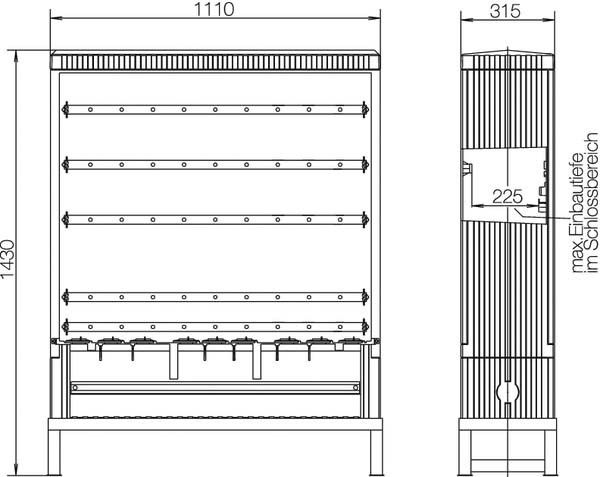 Festplatzverteilerschrank ZAF102B Festplatzverteilerschrank ZAF102B