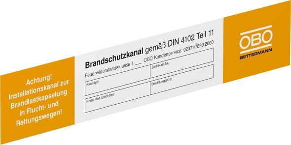 Kennzeichnungsschild KS-K DE Kennzeichnungsschild KS-K DE