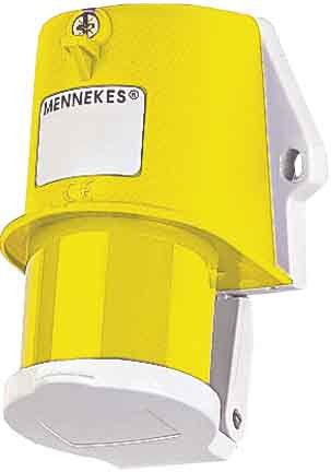 Wandgerätestecker 846 3p 16A 110V gelb Wandgerätestecker 846 3p 16A 110V gelb
