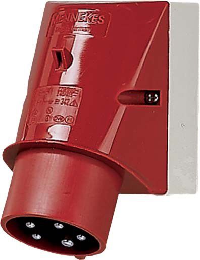 Wandgerätestecker 21497 5p 16A 400V rot Wandgerätestecker 21497 5p 16A 400V rot