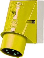 Wandgerätestecker 340 5p 16A 110V gelb