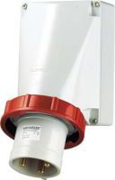 Wandgerätestecker 1217 3p 63A 400V rot