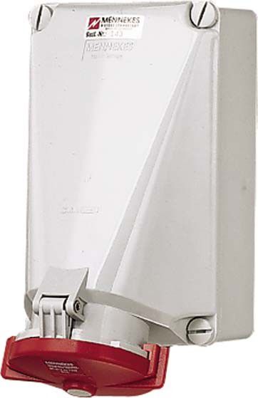 Steckdose 139 4p 125A 400V rot Steckdose 139 4p 125A 400V rot