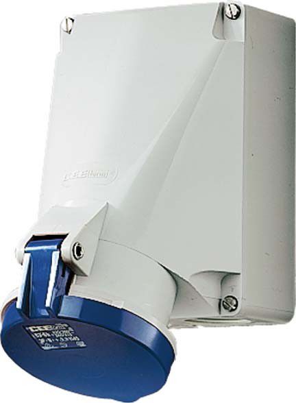 CEE Steckdose 1140A 4p 63A 230V blau CEE Steckdose 1140A 4p 63A 230V blau