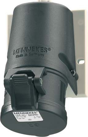 CEE Steckdose TwinCONTACT 1344 4p 16A 500V schwarz CEE Steckdose TwinCONTACT 1344 4p 16A 500V schwarz