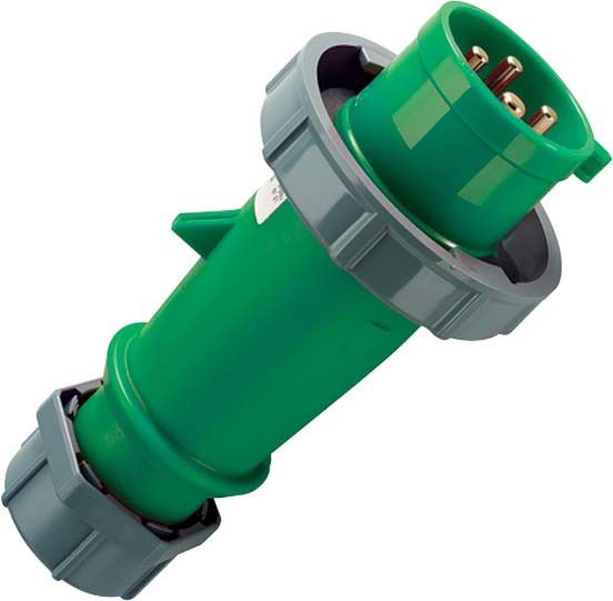 CEE Stecker AM-TOP 297 4p 32A 50-500V grün CEE Stecker AM-TOP 297 4p 32A 50-500V grün