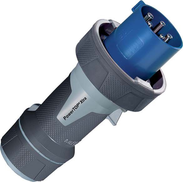 CEE Stecker PowerTOP Xtra R 13211 5p 63A 230V blau CEE Stecker PowerTOP Xtra R 13211 5p 63A 230V blau