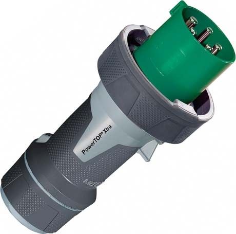 CEE Stecker PowerTOP Xtra R 13227 5p 125A 50-500V grün CEE Stecker PowerTOP Xtra R 13227 5p 125A 50-500V grün