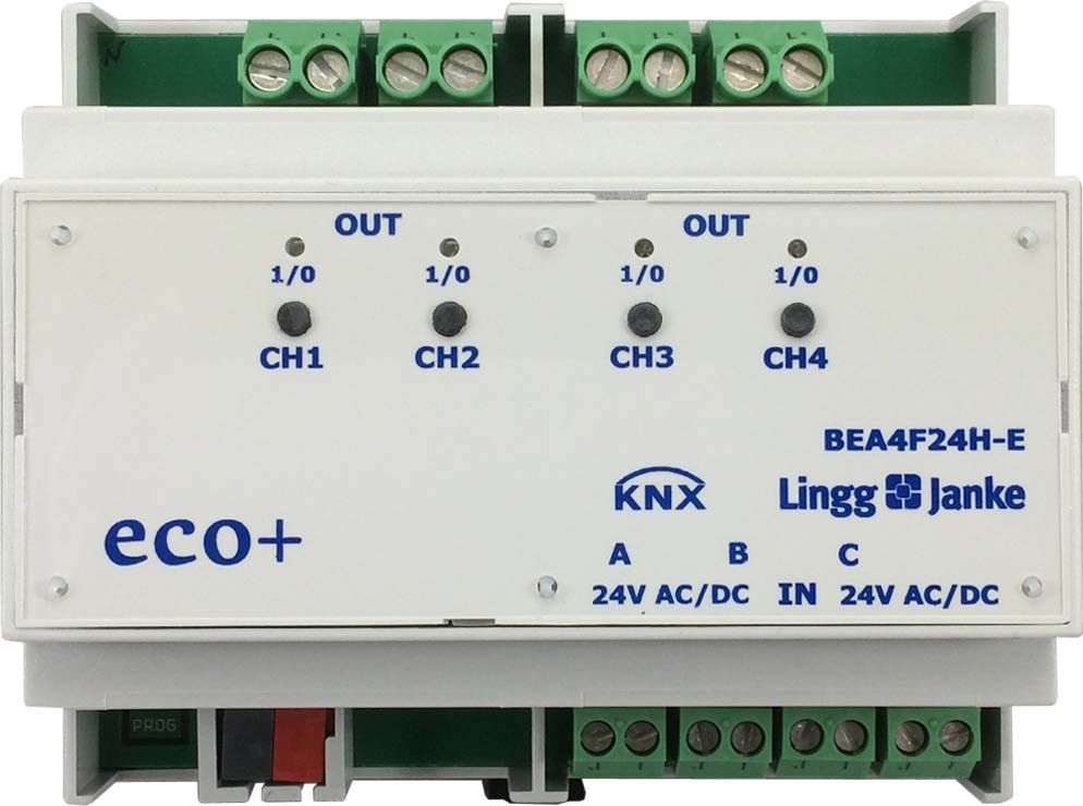 KNX Binär Ein/Ausgang eco+ BEA4F24H-E KNX Binär Ein/Ausgang eco+ BEA4F24H-E