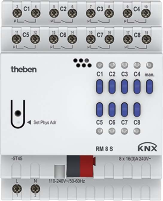 Schaltaktor RM 8 S KNX Schaltaktor RM 8 S KNX