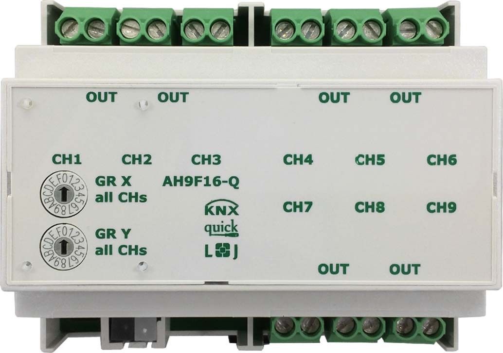 KNX Schaltaktor quick AH9F16-Q KNX Schaltaktor quick AH9F16-Q