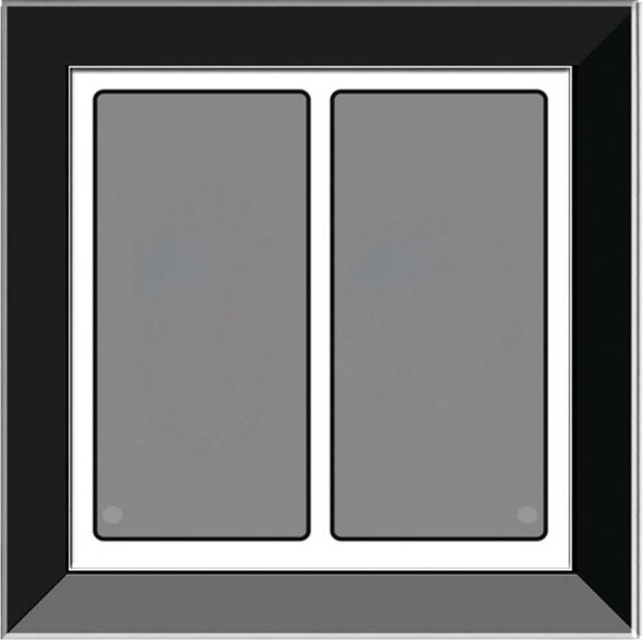Glas-Tastenfeld rahmenlos LCN-GTS2B Glas-Tastenfeld rahmenlos LCN-GTS2B