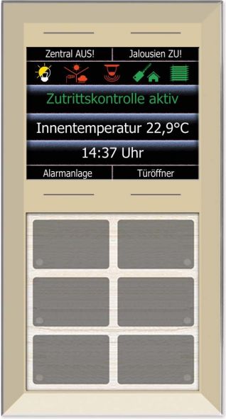 Glas Infotastenfeld LCN - GTS10DC Glas Infotastenfeld LCN - GTS10DC
