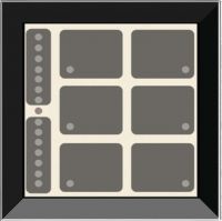 Glas-Tastenfeld rahmenlos LCN - GTS8B