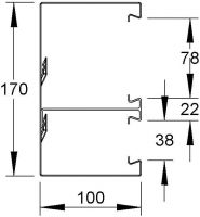 Geräteeinbaukanal DKU 170-78T100 L