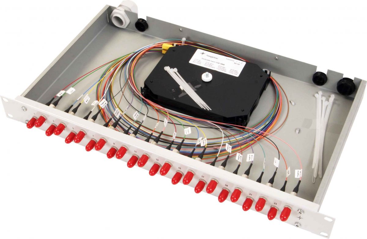 Spleißbox bestückt TNSB-Be-12ST-50-OM3 Spleißbox bestückt TNSB-Be-12ST-50-OM3