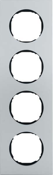 Rahmen 4-fach 10142674 alu matt Rahmen 4-fach 10142674 alu matt