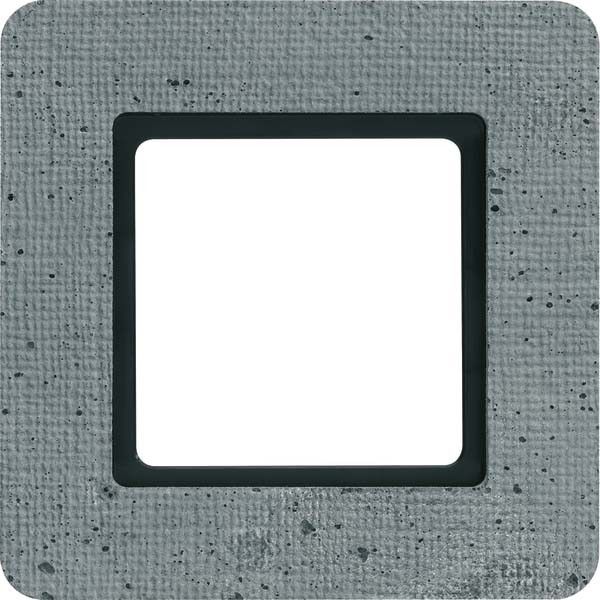 Rahmen 1-fach 10116120 grau Beton strukturiert Rahmen 1-fach 10116120 grau Beton strukturiert