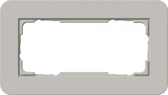 System 55 E3 2-fach Rahmen grau o.M.1002412 System 55 E3 2-fach Rahmen grau o.M.1002412