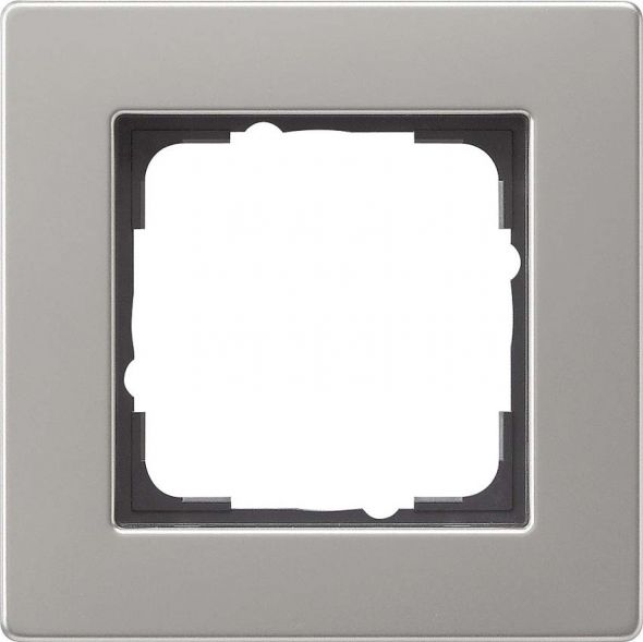 System 55 E2 1-fach Rahmen edelstahl 0211335 f System 55 E2 1-fach Rahmen edelstahl 0211335 f