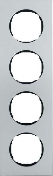 Rahmen 4-fach 10142674 alu matt Rahmen 4-fach 10142674 alu matt