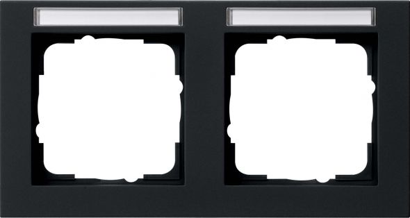 System 55 E2 2-fach Rahmen schwarz matt 109209 System 55 E2 2-fach Rahmen schwarz matt 109209