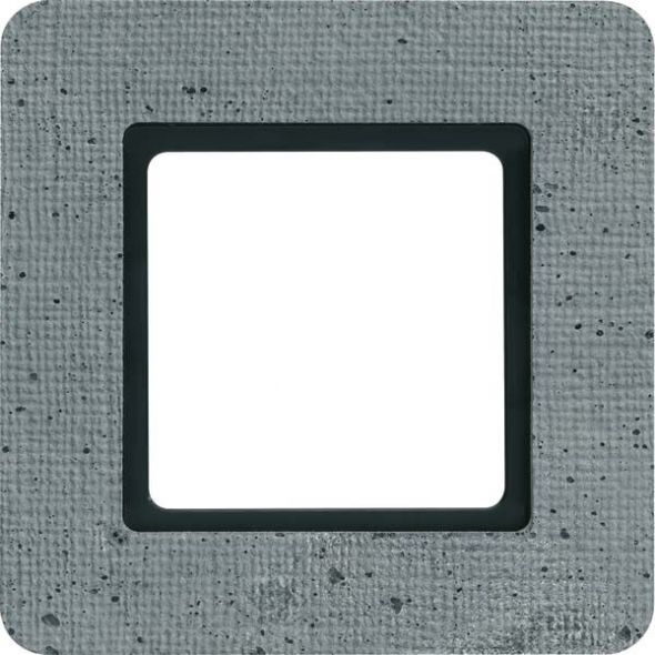 Rahmen 1-fach 10116120 grau Beton strukturiert Rahmen 1-fach 10116120 grau Beton strukturiert