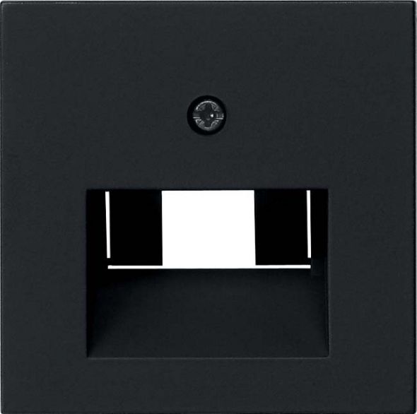 System 55 Abdeckung 0270005 f. Netzwerk-Anschlussdose schwarz matt System 55 Abdeckung 0270005 f. Netzwerk-Anschlussdose schwarz matt