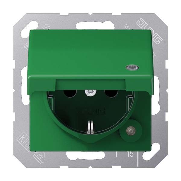 SCHUKO-Steckdose 16 A 250V ABAS 1520 KLKO GN