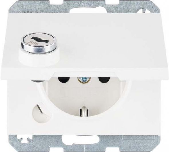 SCHUKO-Steckdose 41637009 polarweiß glänzend SCHUKO-Steckdose 41637009 polarweiß glänzend