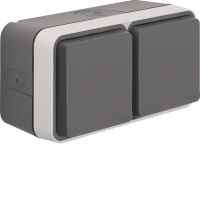 Steckdose 6768823515 grau/lichtgrau matt