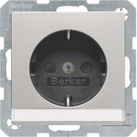 SCHUKO-Steckdose 47496084 alu samt lackiert