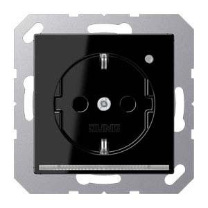 SCHUKO-Steckdose A 1520-O SW LNW schwarz SCHUKO-Steckdose A 1520-O SW LNW schwarz