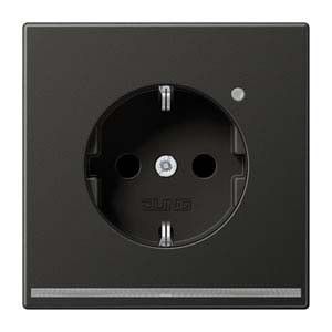SCHUKO-Steckdose AL 1520-O AN LNW anthrazit SCHUKO-Steckdose AL 1520-O AN LNW anthrazit
