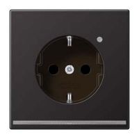 SCHUKO-Steckdose AL 1520-O D LNW dark