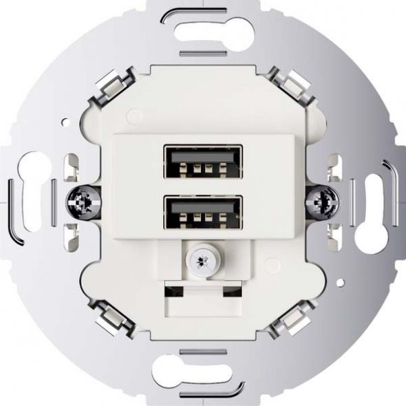 USB Ladesteckdose 260219 polarweiß matt USB Ladesteckdose 260219 polarweiß matt
