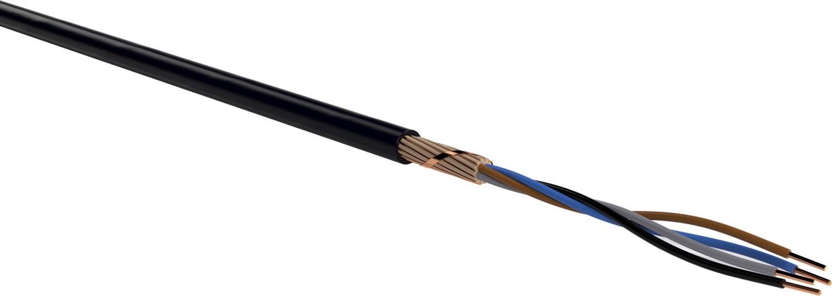 Erdkabel geschirmt NYCY 4x6mm² / 6mm² RE Schnittlänge Erdkabel geschirmt NYCY 4x6mm² / 6mm² RE Schnittlänge