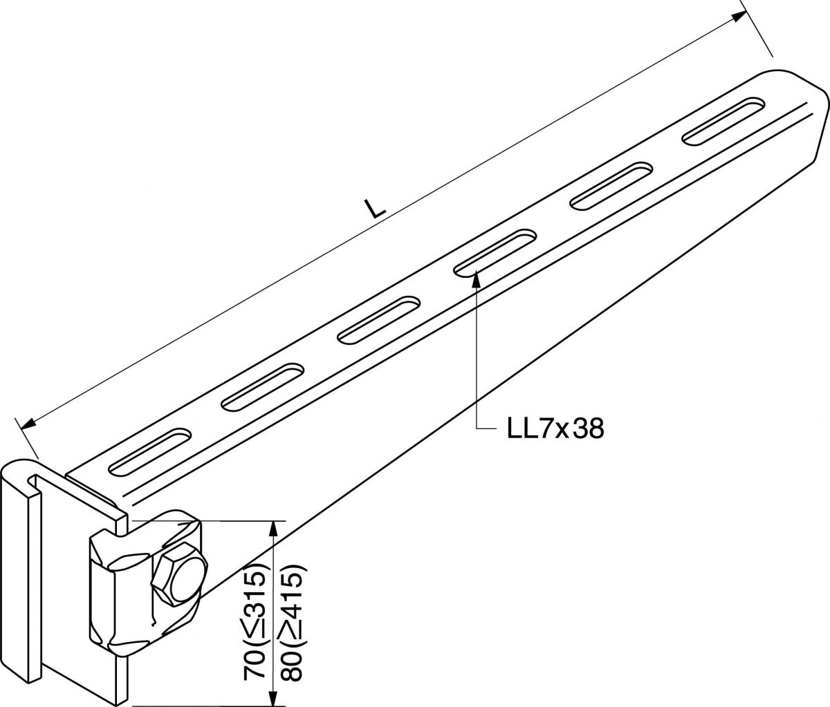Ausleger 16B1-400 Ausleger 16B1-400
