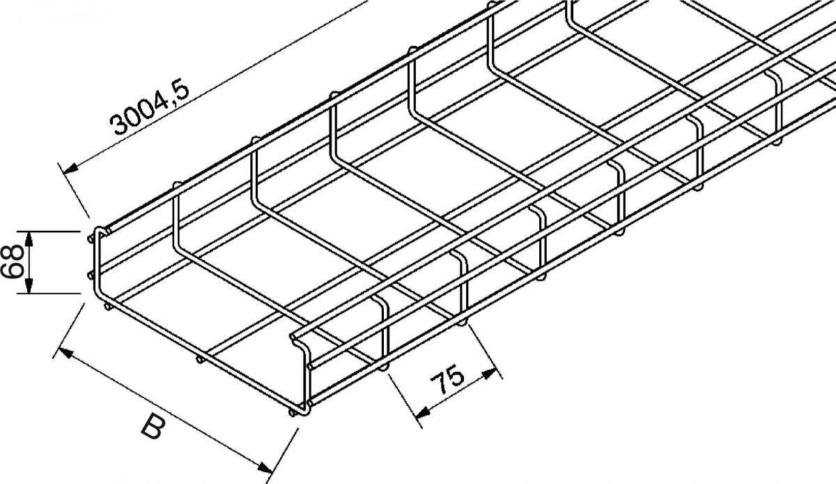 C-Gitterrinne 100X50 16S1-100-C C-Gitterrinne 100X50 16S1-100-C