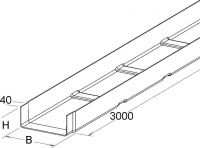 GFK-Kabelrinne KK 110.400