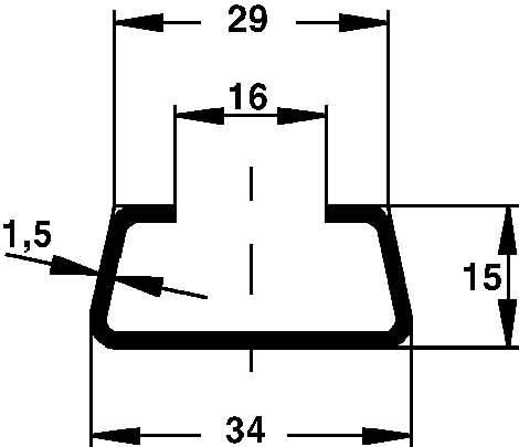 Ankerschiene 2975/6 FO Ankerschiene 2975/6 FO