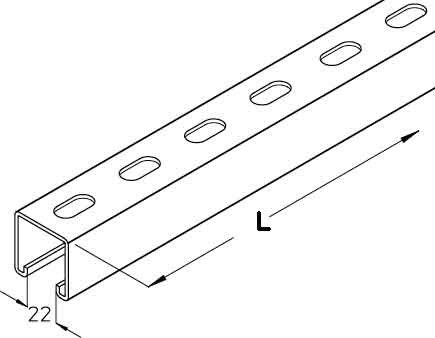 Profilschiene KHA 8-30F Profilschiene KHA 8-30F