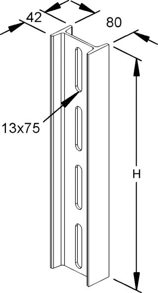 H-Stiel I80 16A1-1000 H-Stiel I80 16A1-1000