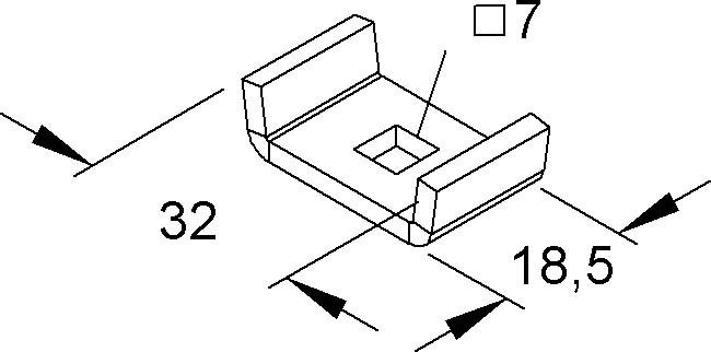 Gitterrinnen-Gegenlasche GTL 30 E3 Gitterrinnen-Gegenlasche GTL 30 E3